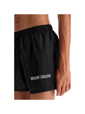 Embroidered Moschino Swim Shorts - Men > Clothing > Underwear and Beachwear > Beachwear