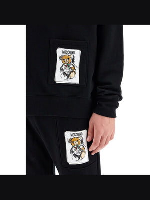 Teddy Bear Hooded Sweatshirt-Moschino-JOHN JULIA