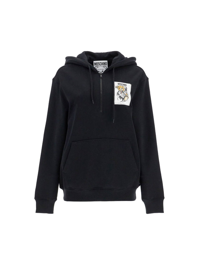 MOSCHINO-Hooded Teddy Bear Sweatshirt -JOHN JULIA.