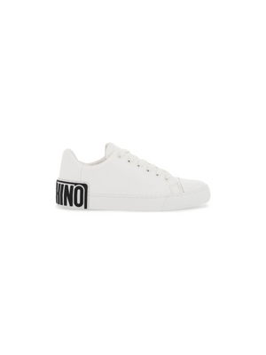 MOSCHINO-Leather Sneakers With Rubber Logo Detail. -JOHN JULIA.