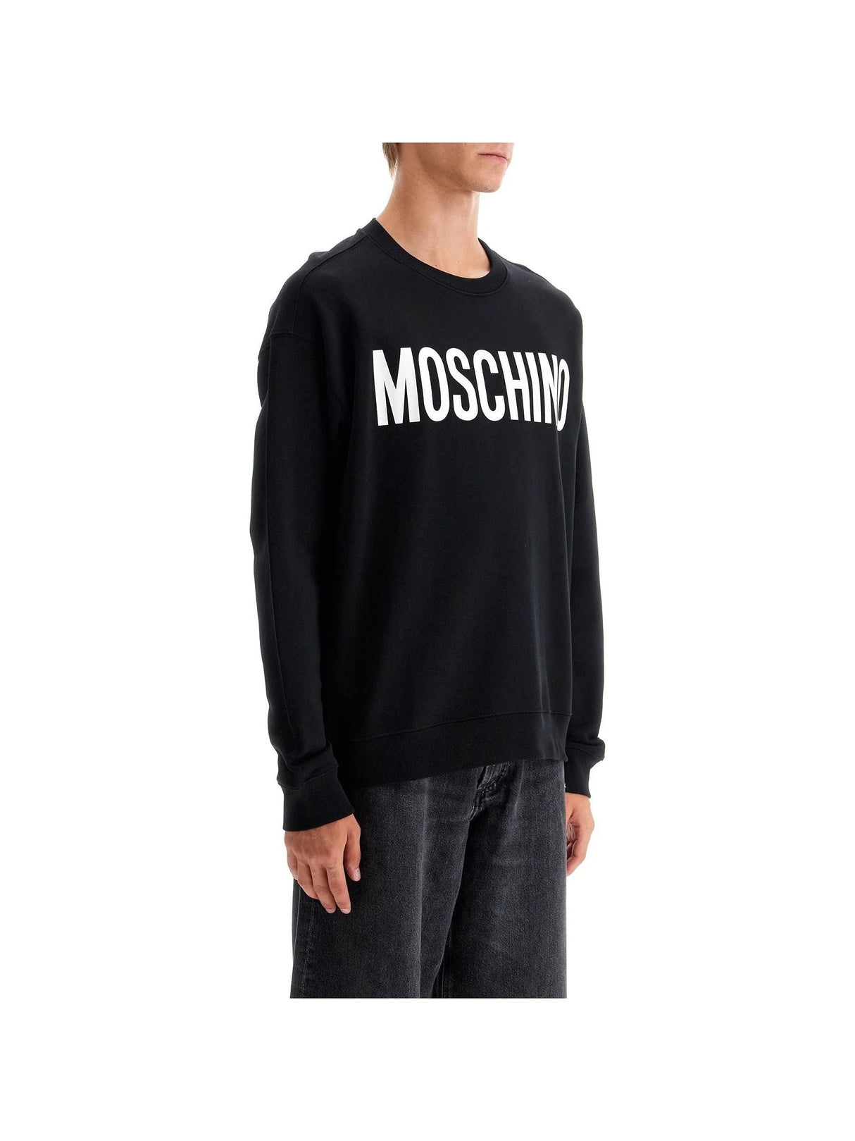 MOSCHINO-Logo Crewneck Sweatshirt -JOHN JULIA.