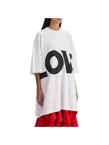 Love Graphic Cotton Dress-Moschino-JOHN JULIA