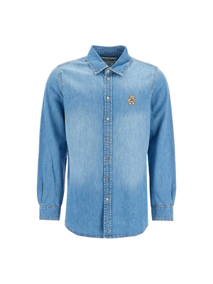 MOSCHINO-Patch Denim Shirt -JOHN JULIA.