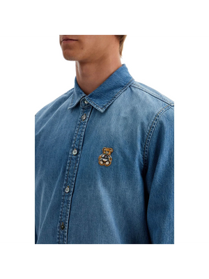 MOSCHINO-Patch Denim Shirt -JOHN JULIA.