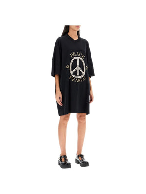 Peace & Pearls Graphic Dress-Moschino-JOHN JULIA