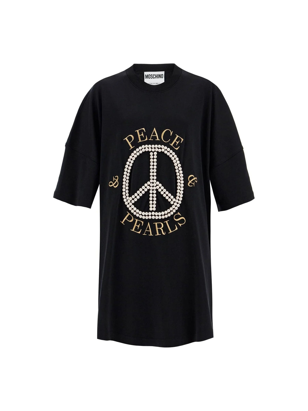 Peace & Pearls Graphic Dress-Moschino-JOHN JULIA