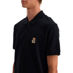 MOSCHINO-Polo Shirt With Teddy Bear Application -JOHN JULIA.