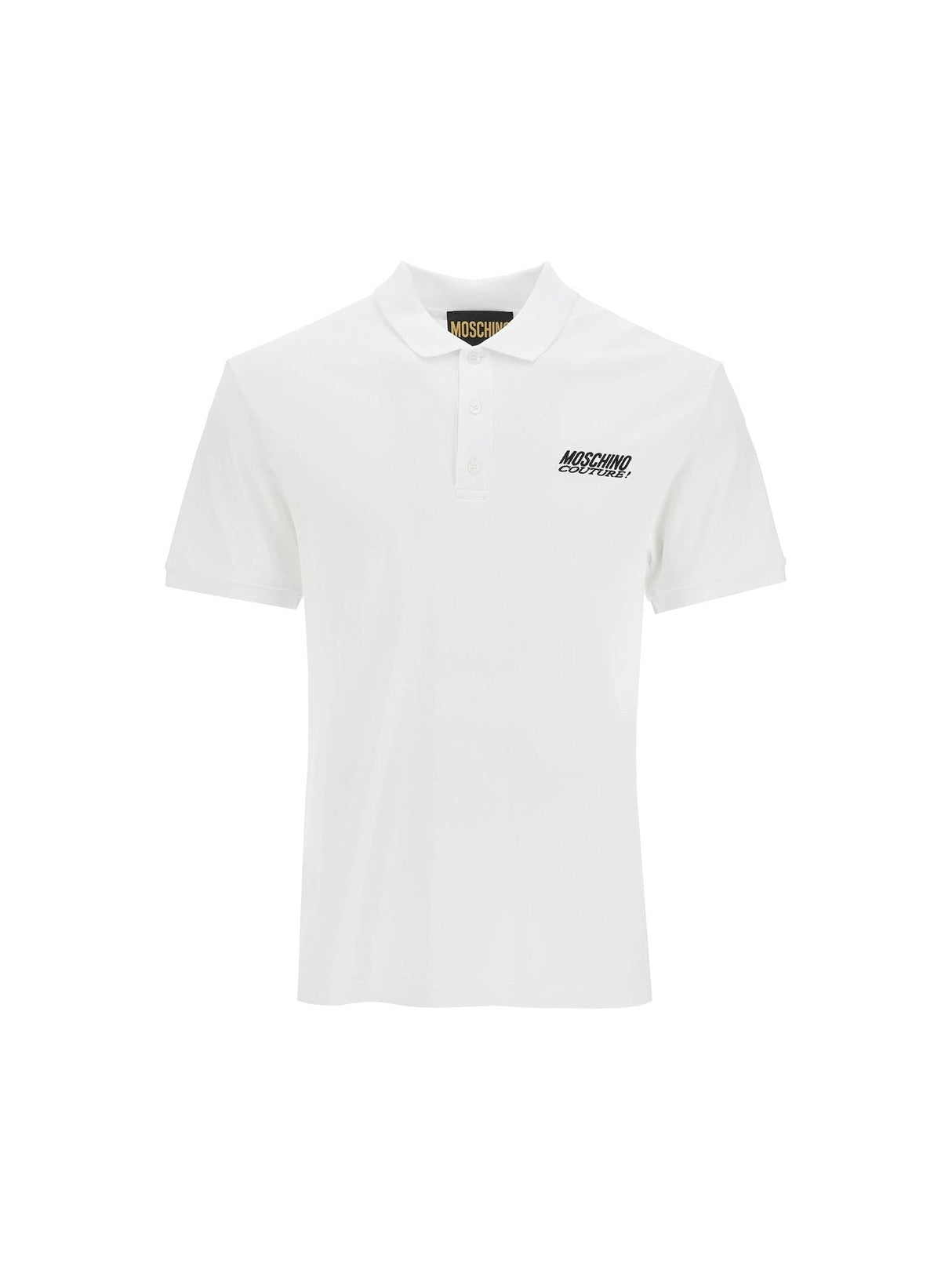 MOSCHINO-Polo Shirt With Embroidered Logo -JOHN JULIA.