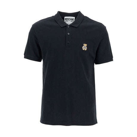 MOSCHINO-Polo Shirt With Teddy Bear Application -JOHN JULIA.