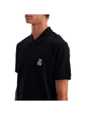 MOSCHINO-Polo Shirt With Teddy Bear Application -JOHN JULIA.