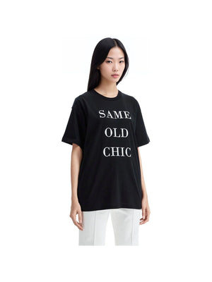 MOSCHINO-Same Old Chic Organic Cotton T-Shirt -JOHN JULIA.