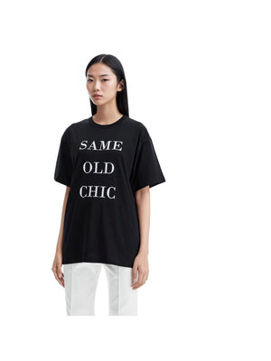 MOSCHINO-Same Old Chic Organic Cotton T-Shirt -JOHN JULIA.