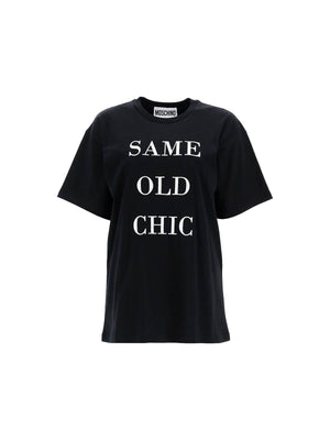 MOSCHINO-Same Old Chic Organic Cotton T-Shirt -JOHN JULIA.