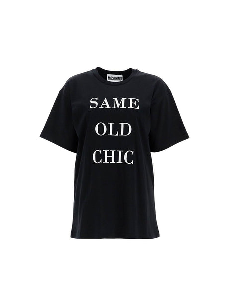 MOSCHINO-Same Old Chic Organic Cotton T-Shirt -JOHN JULIA.