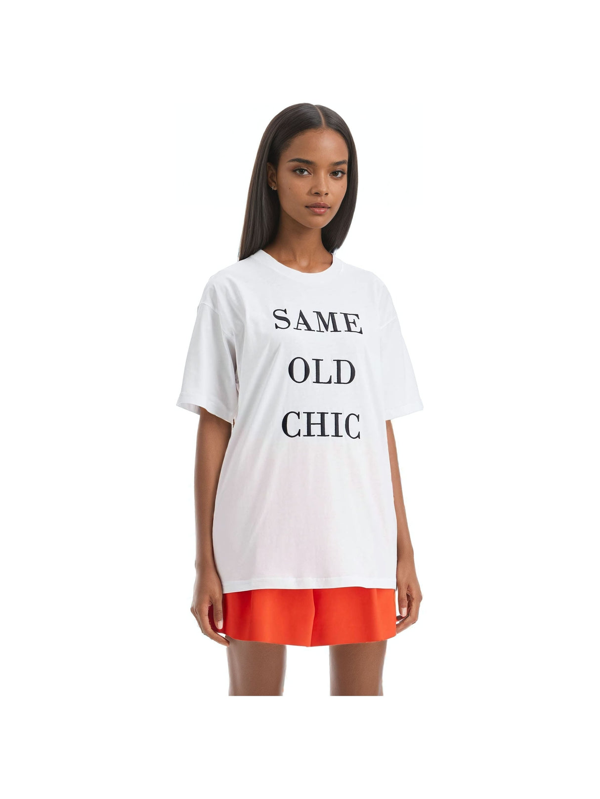 MOSCHINO-Same Old Chic Organic Cotton T-Shirt-JOHN JULIA