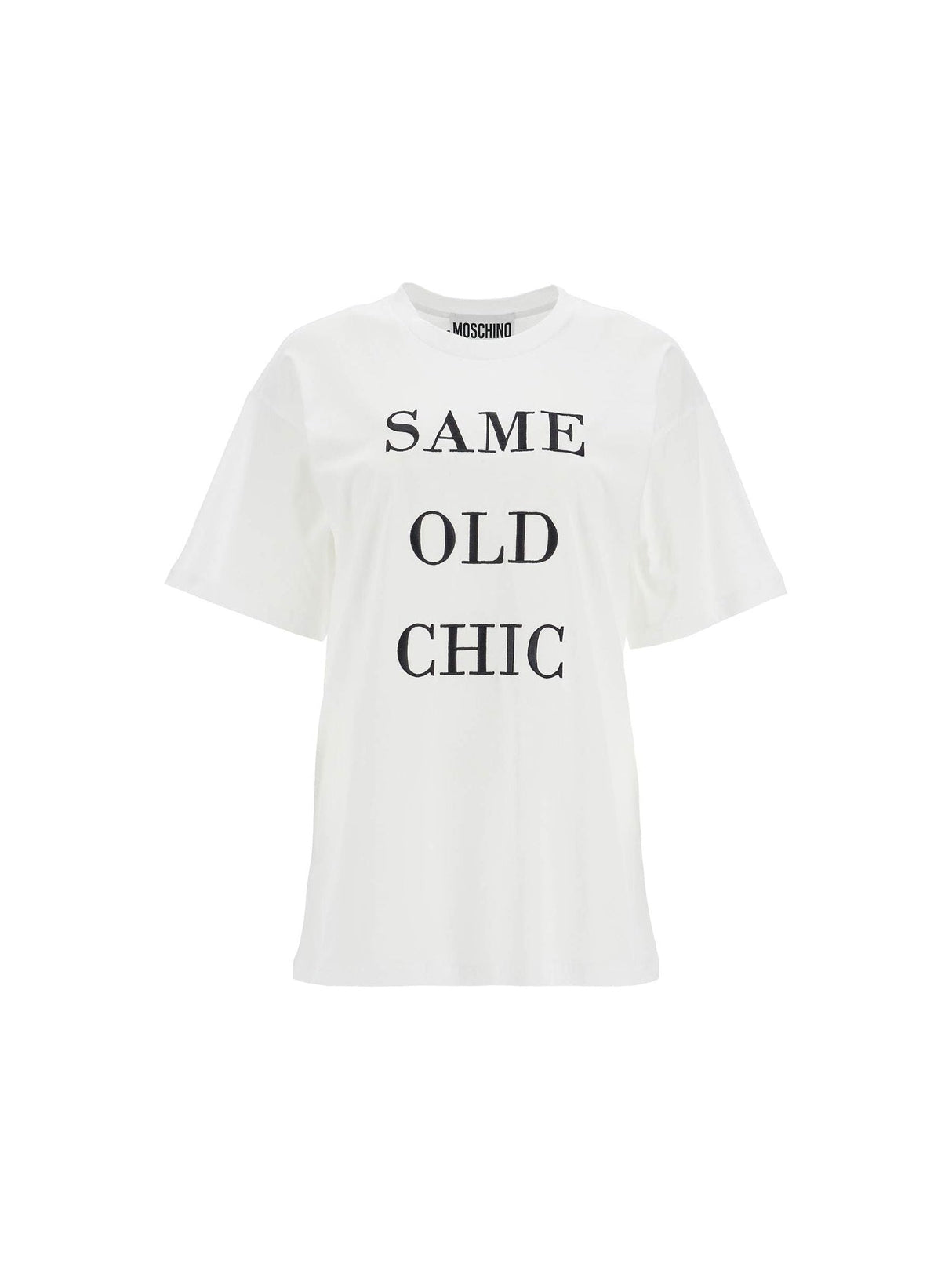 MOSCHINO-Same Old Chic Organic Cotton T-Shirt-JOHN JULIA