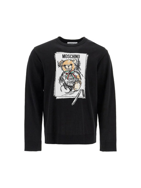 Teddy Bear Cotton Sweater-Moschino-JOHN JULIA