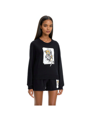 MOSCHINO-Teddy Bear Organic Cotton Sweatshirt -JOHN JULIA.