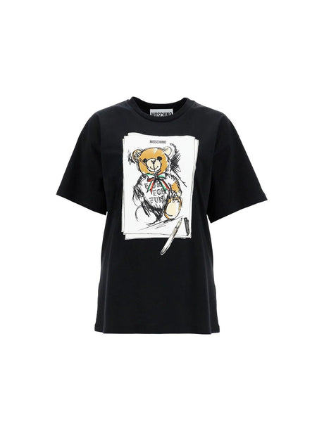 MOSCHINO-Teddy Bear Oversized Organic Cotton T-Shirt -JOHN JULIA.