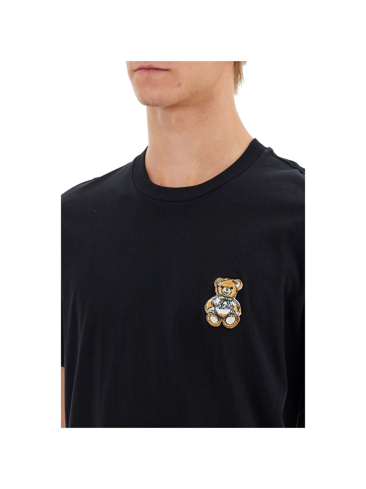 MOSCHINO-Teddy Bear Patch T Shirt With -JOHN JULIA.