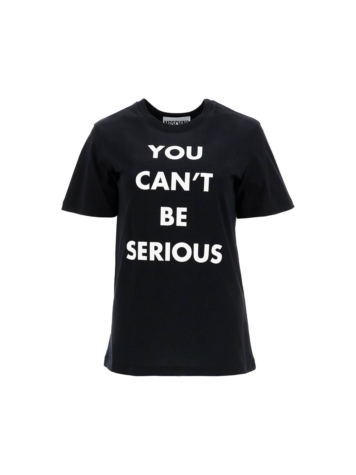 MOSCHINO-You Can't Be Serious Organic Cotton T-Shirt -JOHN JULIA.