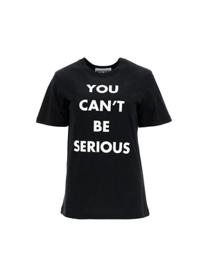 MOSCHINO-You Can't Be Serious Organic Cotton T-Shirt -JOHN JULIA.