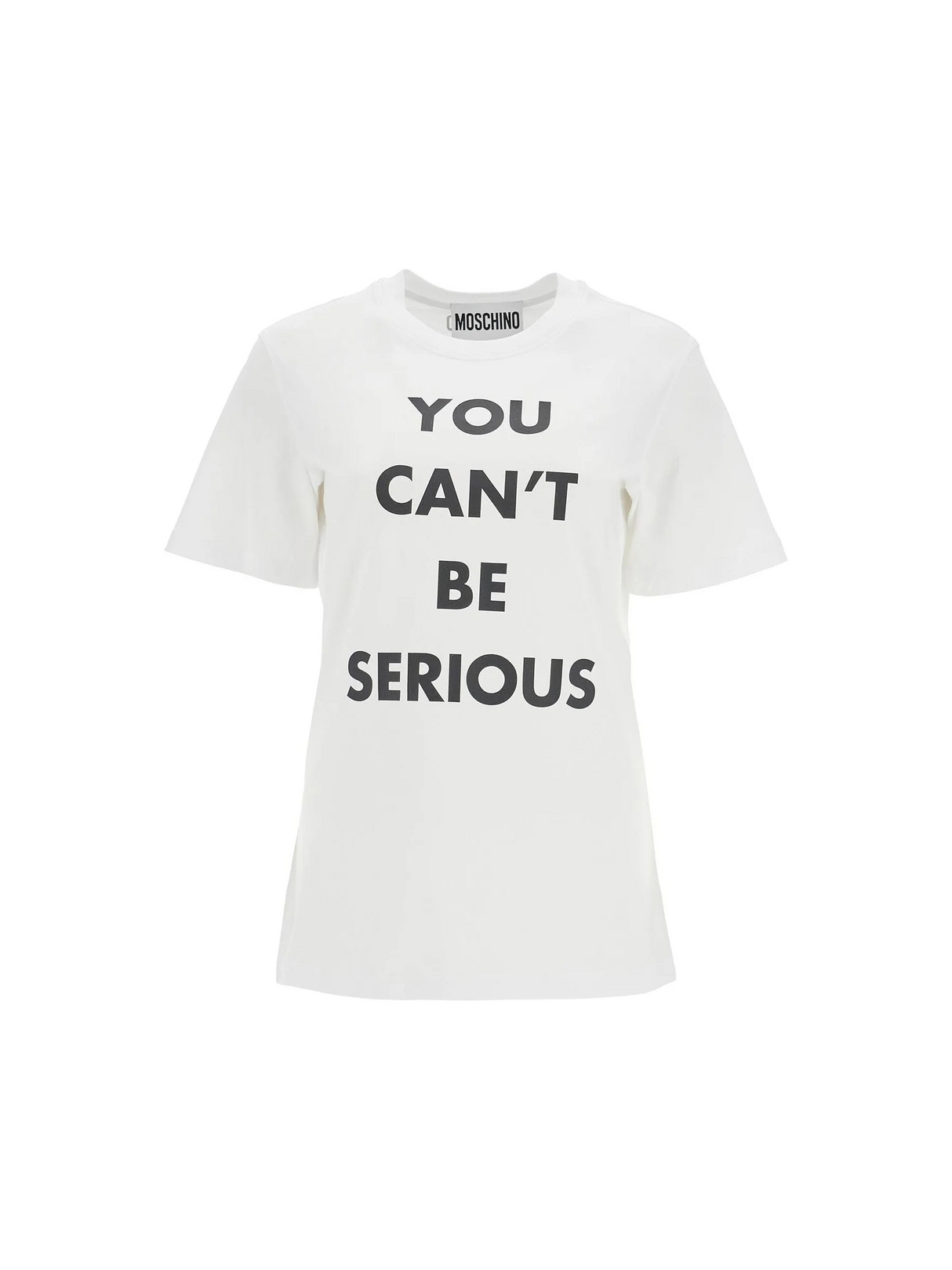 MOSCHINO-You Can't Be Serious Organic Cotton T-Shirt -JOHN JULIA.