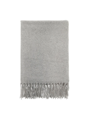 Olivia Raccoon Fringed Throw Blanket-Mr Mittens-JOHN JULIA