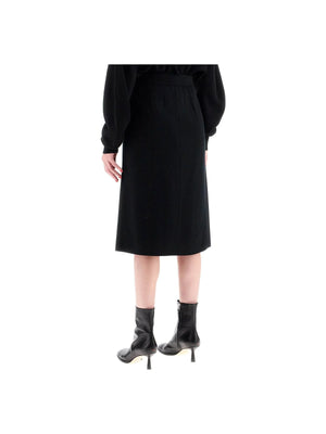 Pencil Wool Knitted Skirt-MRZ-JOHN JULIA