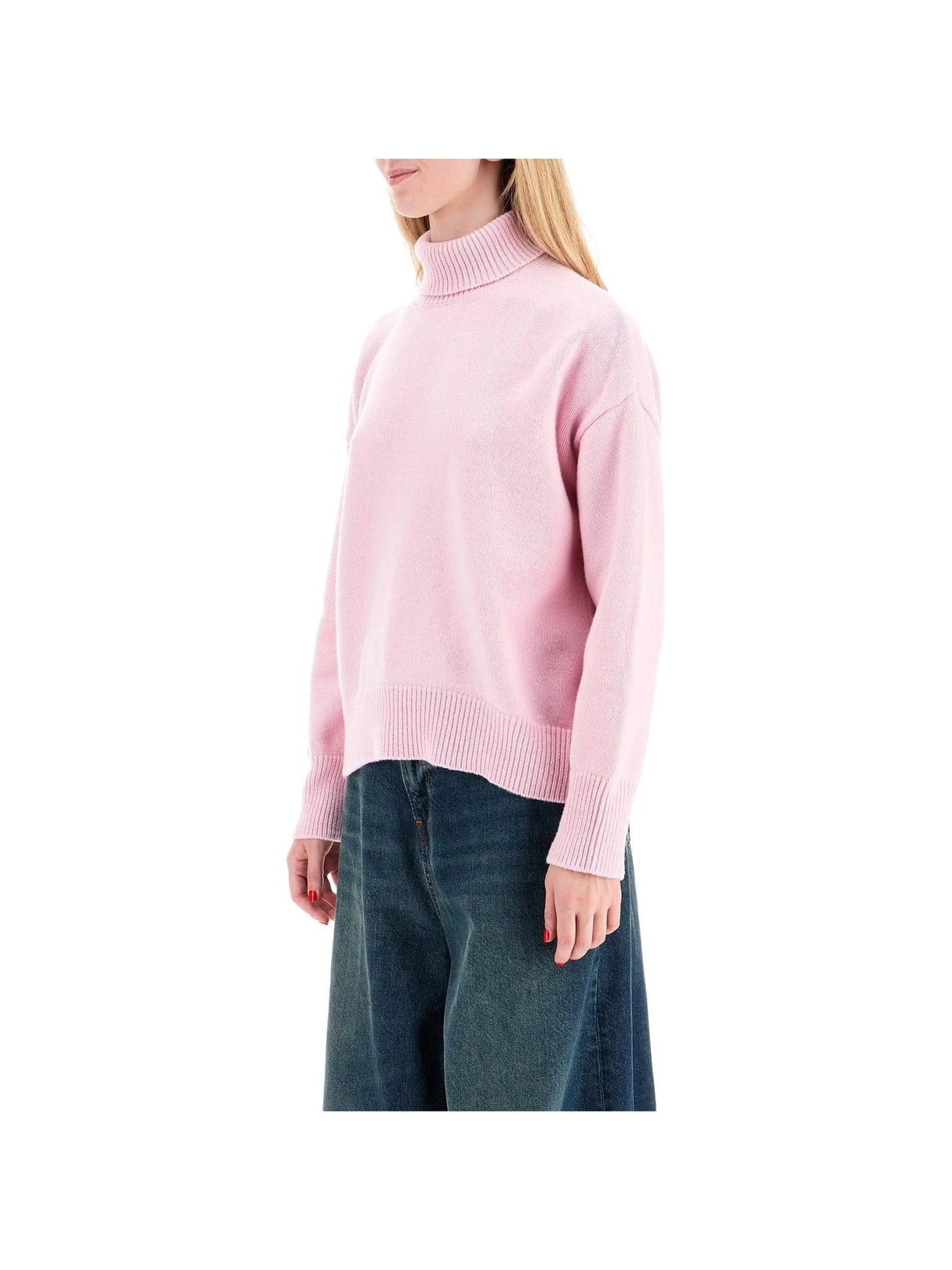 Dolce High Neck Wool Sweater-MRZ-JOHN JULIA