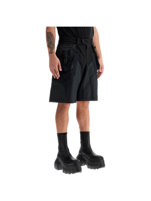 Cargo Bi-Material Shorts-Mugler-JOHN JULIA