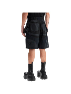 Cargo Bi-Material Shorts-Mugler-JOHN JULIA