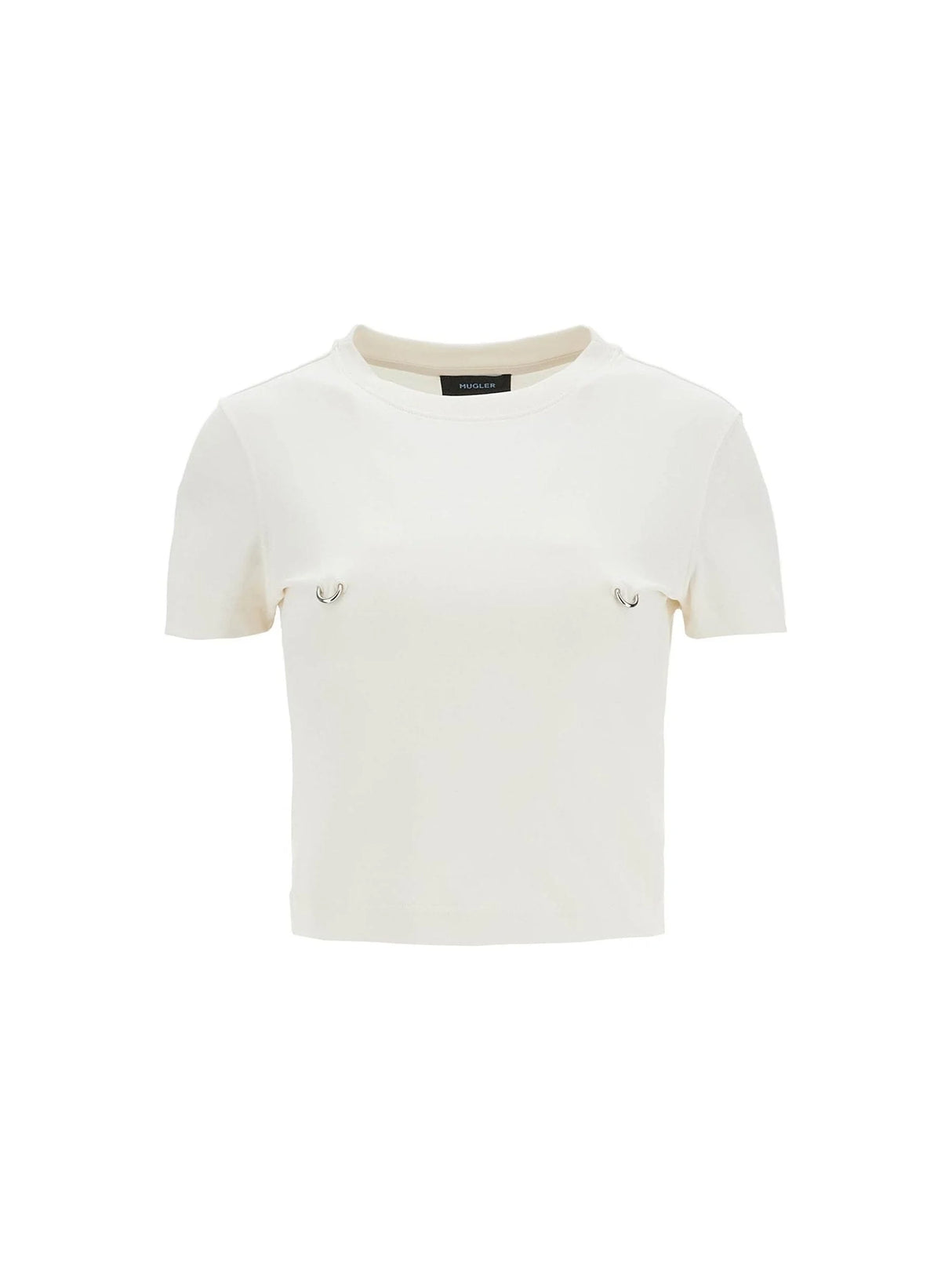 Cropped T-shirt With Piercing