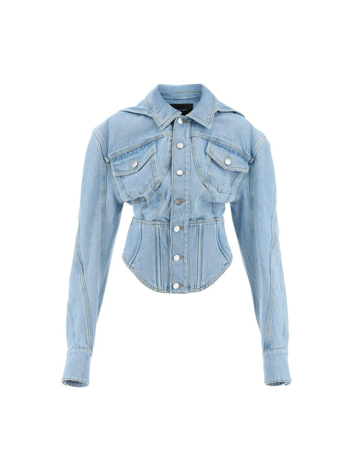 Denim Corseted Jacket.