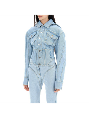 Denim Corseted Jacket.