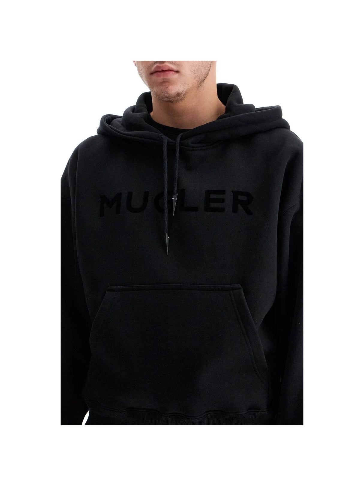 Mugler Logo Fleece Sweatshirt-Mugler-JOHN JULIA