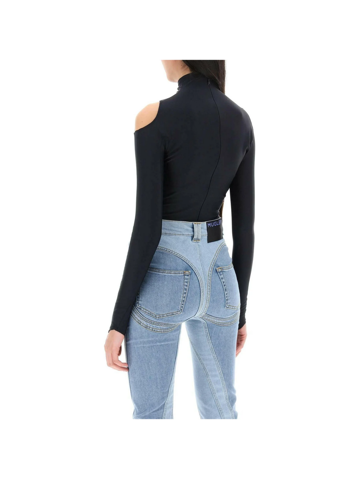 Long Sleeve Illusion Bodysuit MUGLER JOHN JULIA.