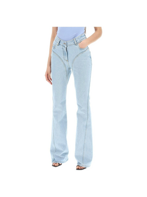 Organic Cotton Flared Jeans.