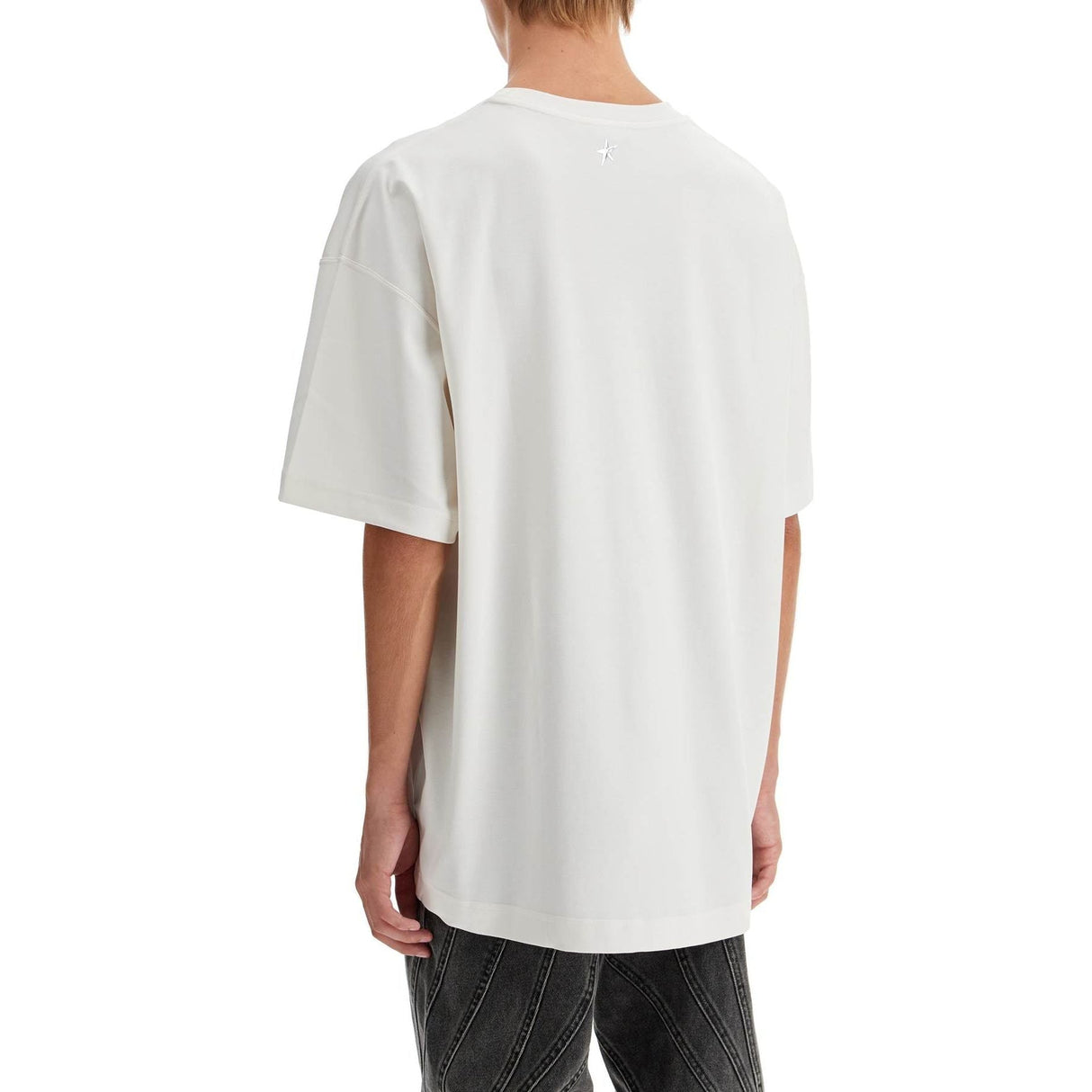 Oversized Cotton Piercing T-Shirt