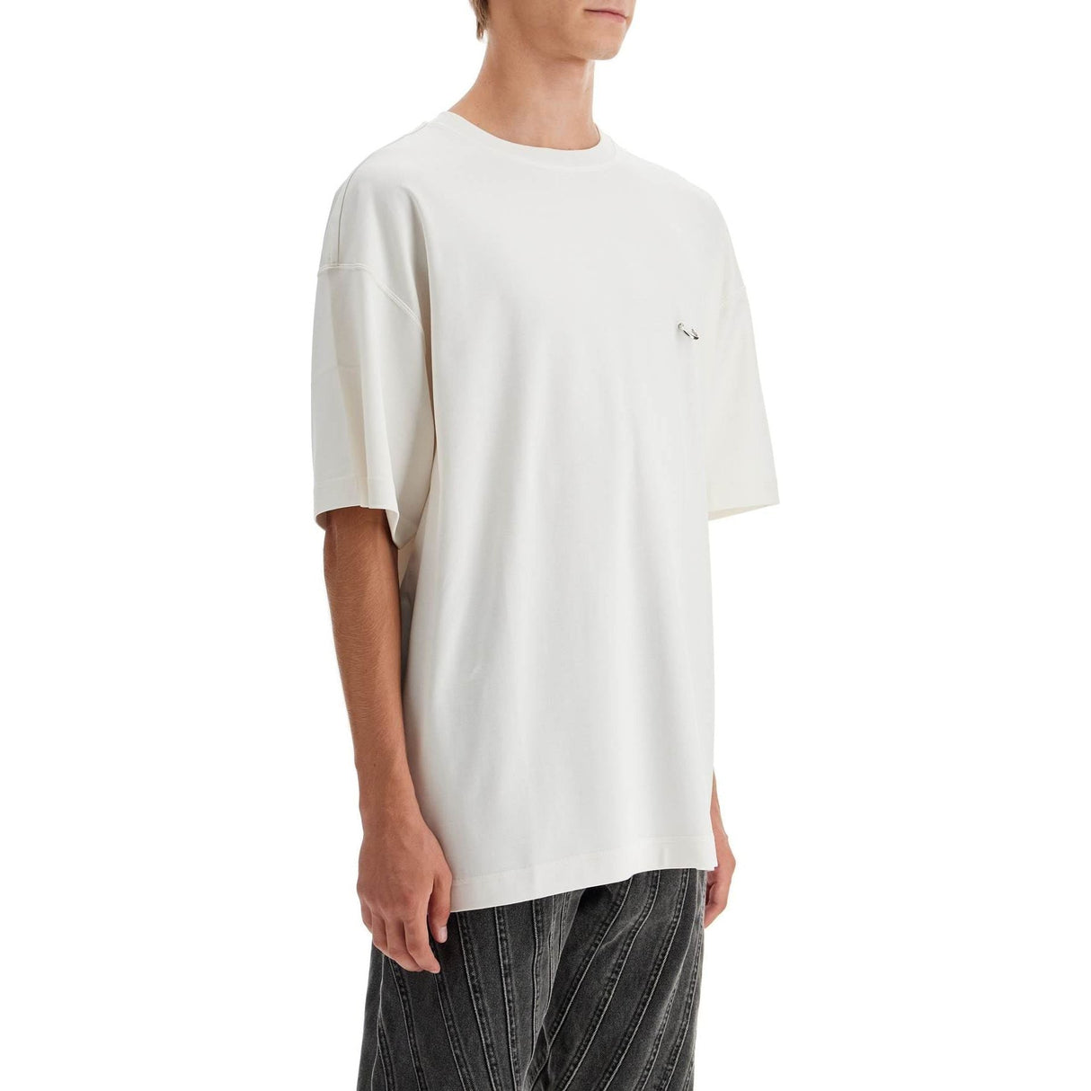 Oversized Cotton Piercing T-Shirt - Men > Clothing > T-Shirts and Sweatshirts > T-shirts