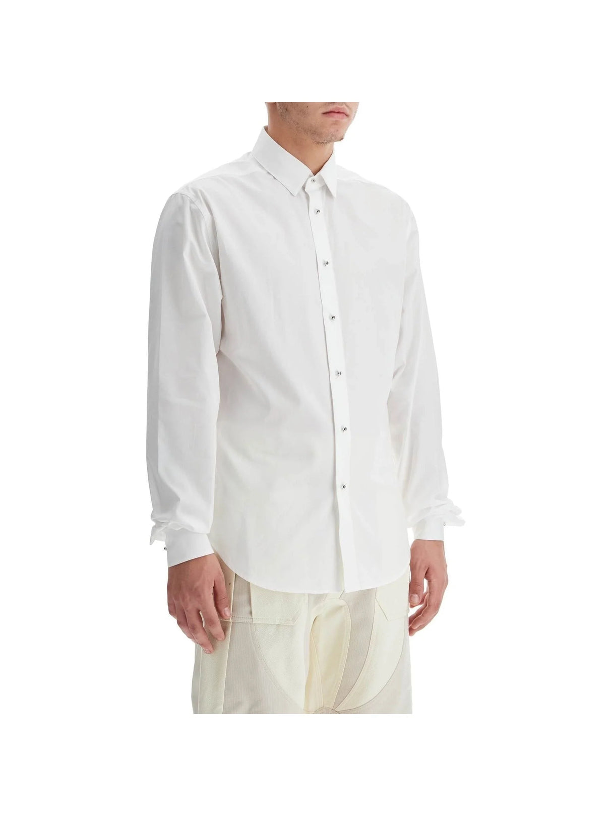 Poplin Silver Rivet Shirt-Mugler-JOHN JULIA