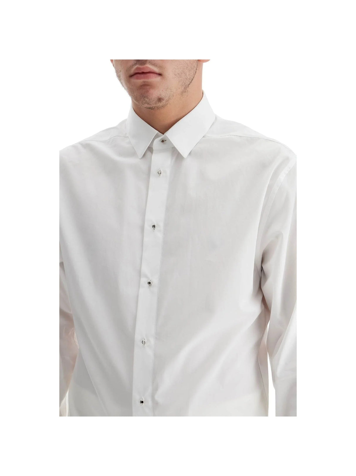 Poplin Silver Rivet Shirt-Mugler-JOHN JULIA