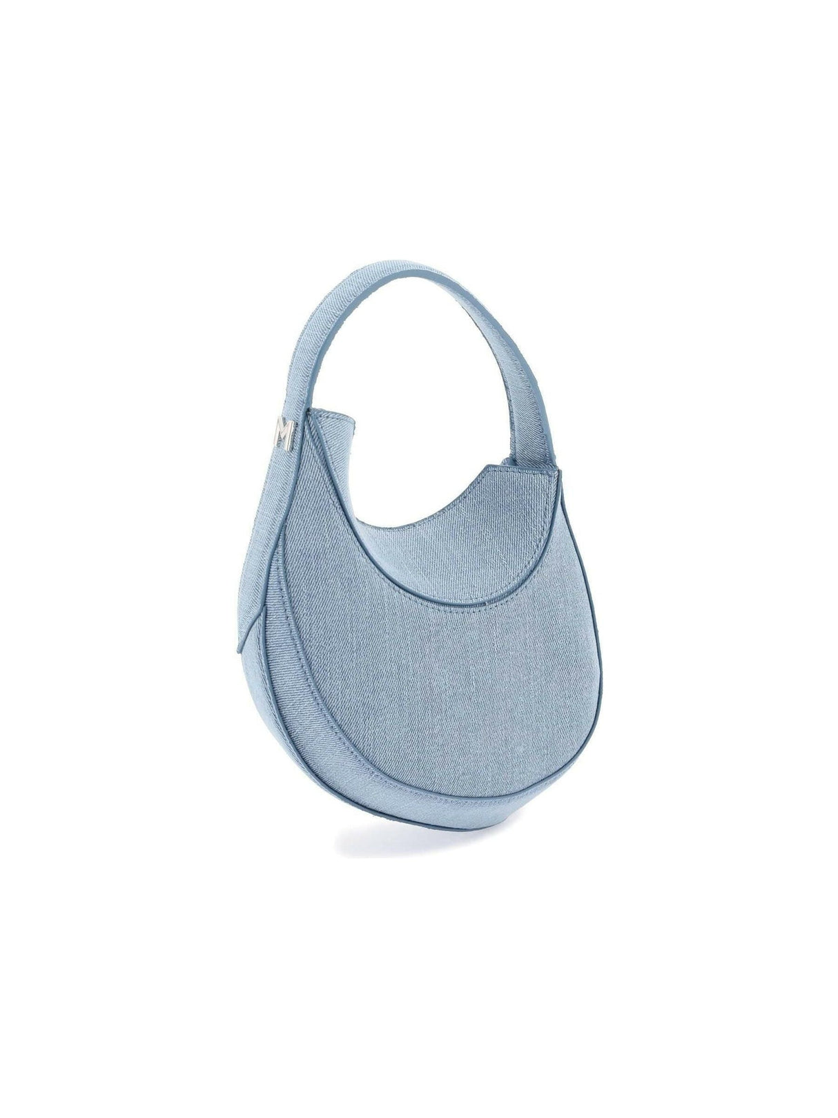 Small Denim Spiral Curve 02 Shoulder Bag MUGLER JOHN JULIA.