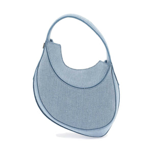 Small Denim Spiral Curve 02 Shoulder Bag MUGLER JOHN JULIA.