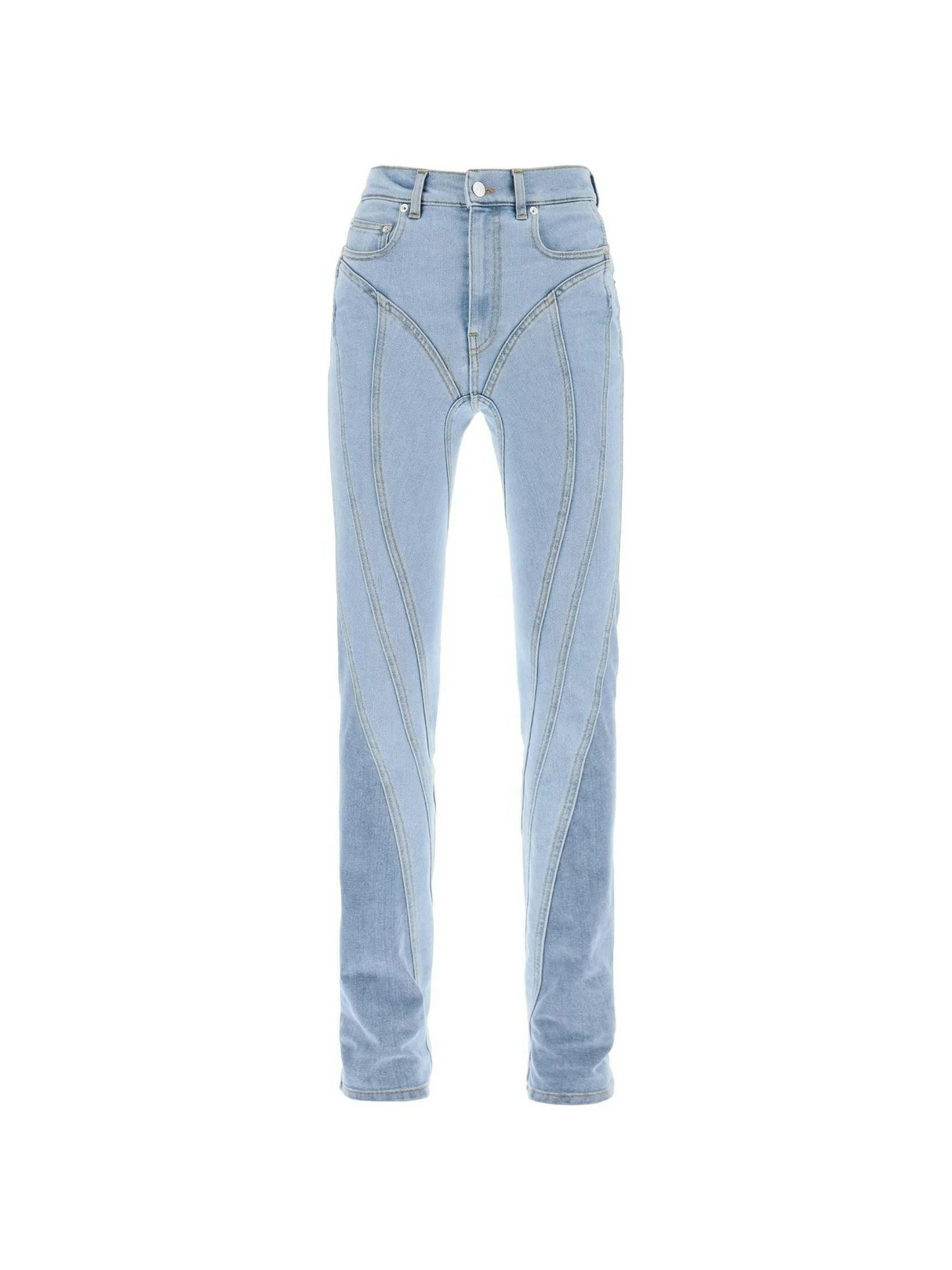 Spiral Two Tone Skinny Jeans MUGLER JOHN JULIA.