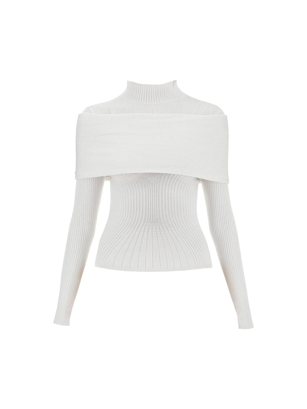 Long-sleeved Top With Off-