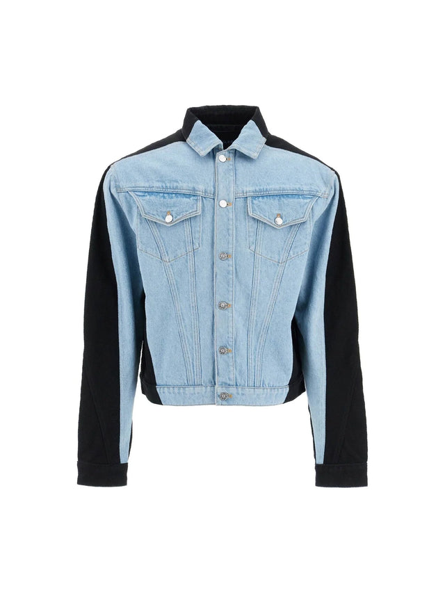 Two-Tone Denim Jacket-Mugler-JOHN JULIA