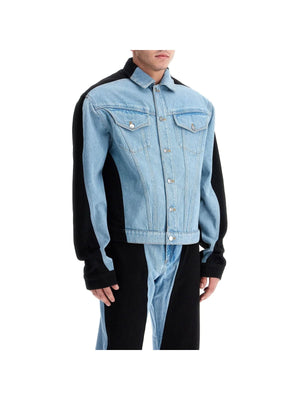 Two-Tone Denim Jacket-Mugler-JOHN JULIA