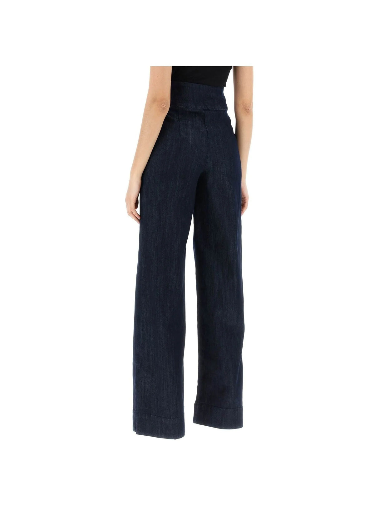 Tolone Wide-Leg Dark Wash Jeans