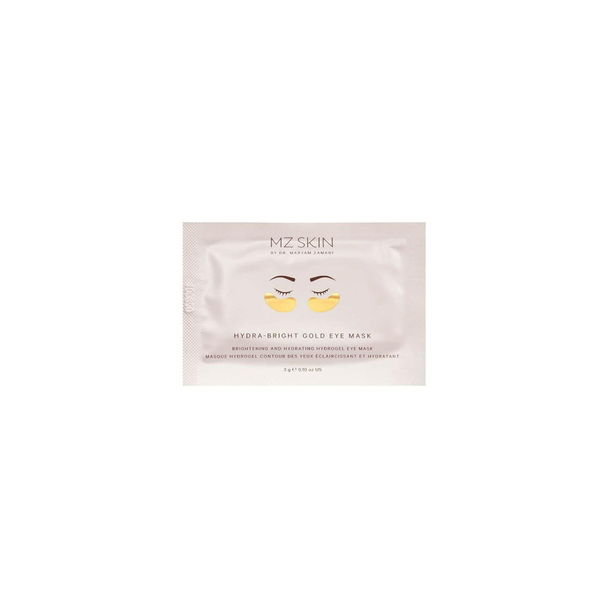 Hydra Bright Gold Eye Mask.